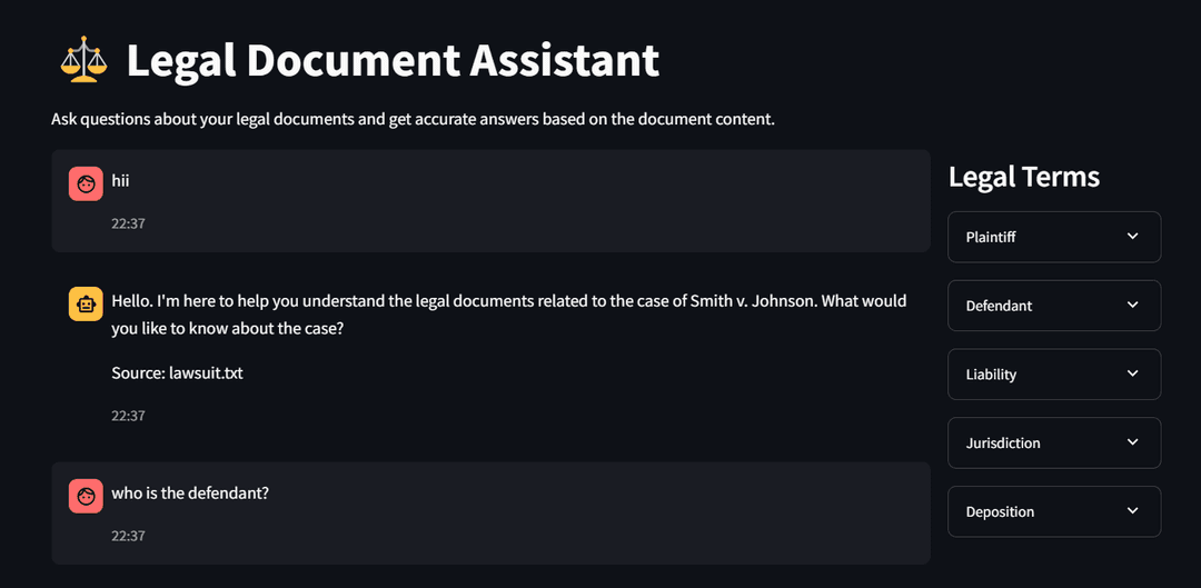Legal Document RAG Chatbot
